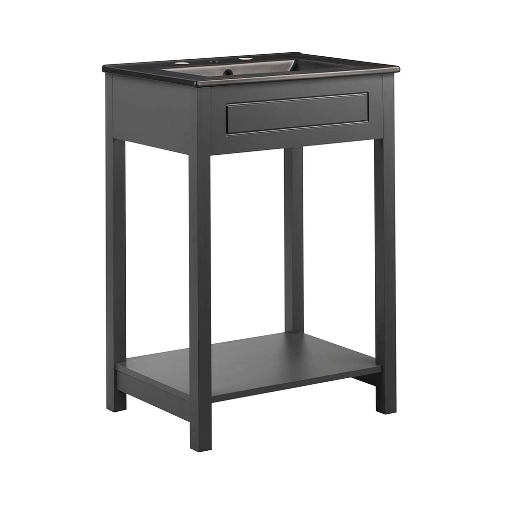 Altura Bathroom Vanity Basin Included - EEI-5798-GRY-BLK