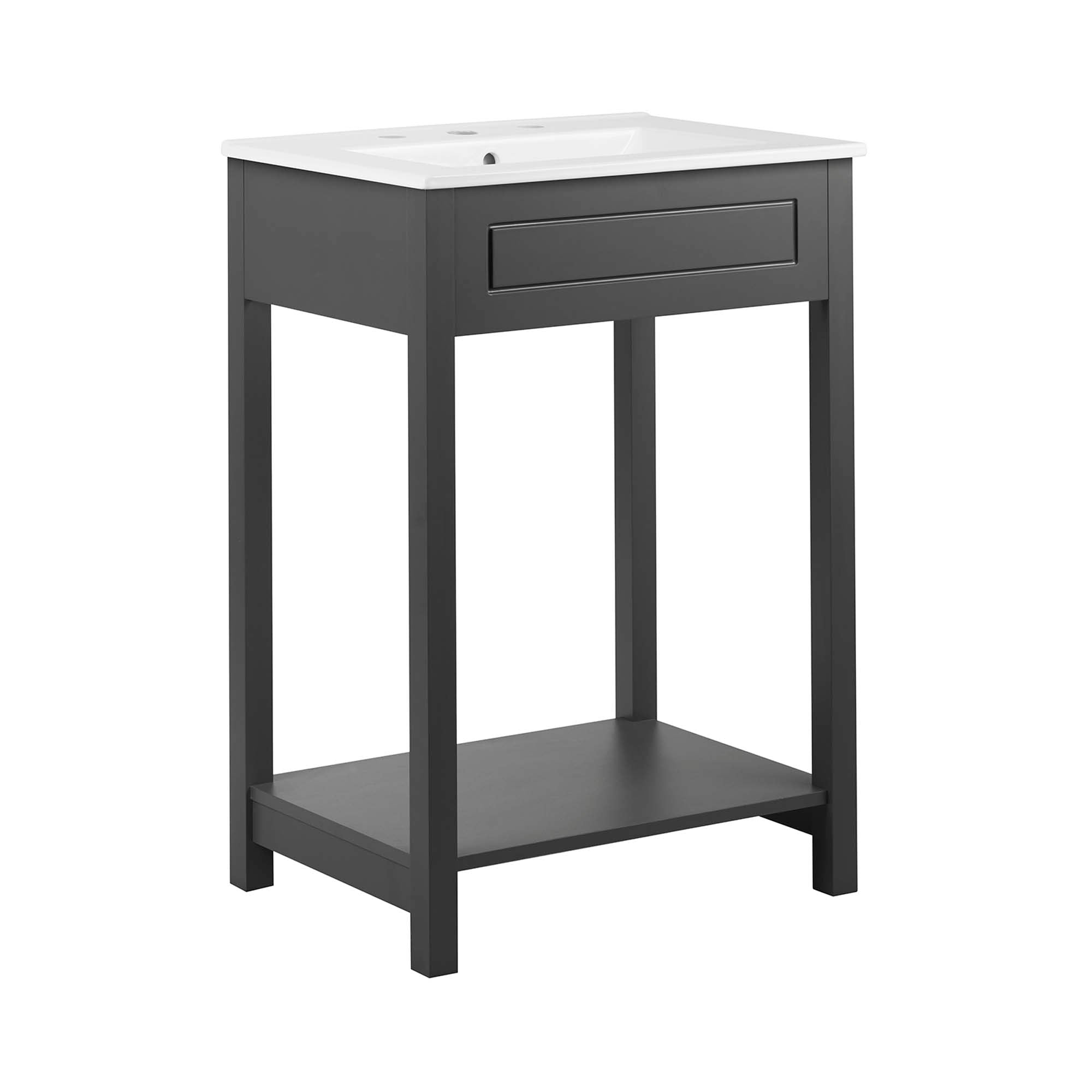 Altura Bathroom Vanity Basin Included - EEI-5798-GRY-WHI
