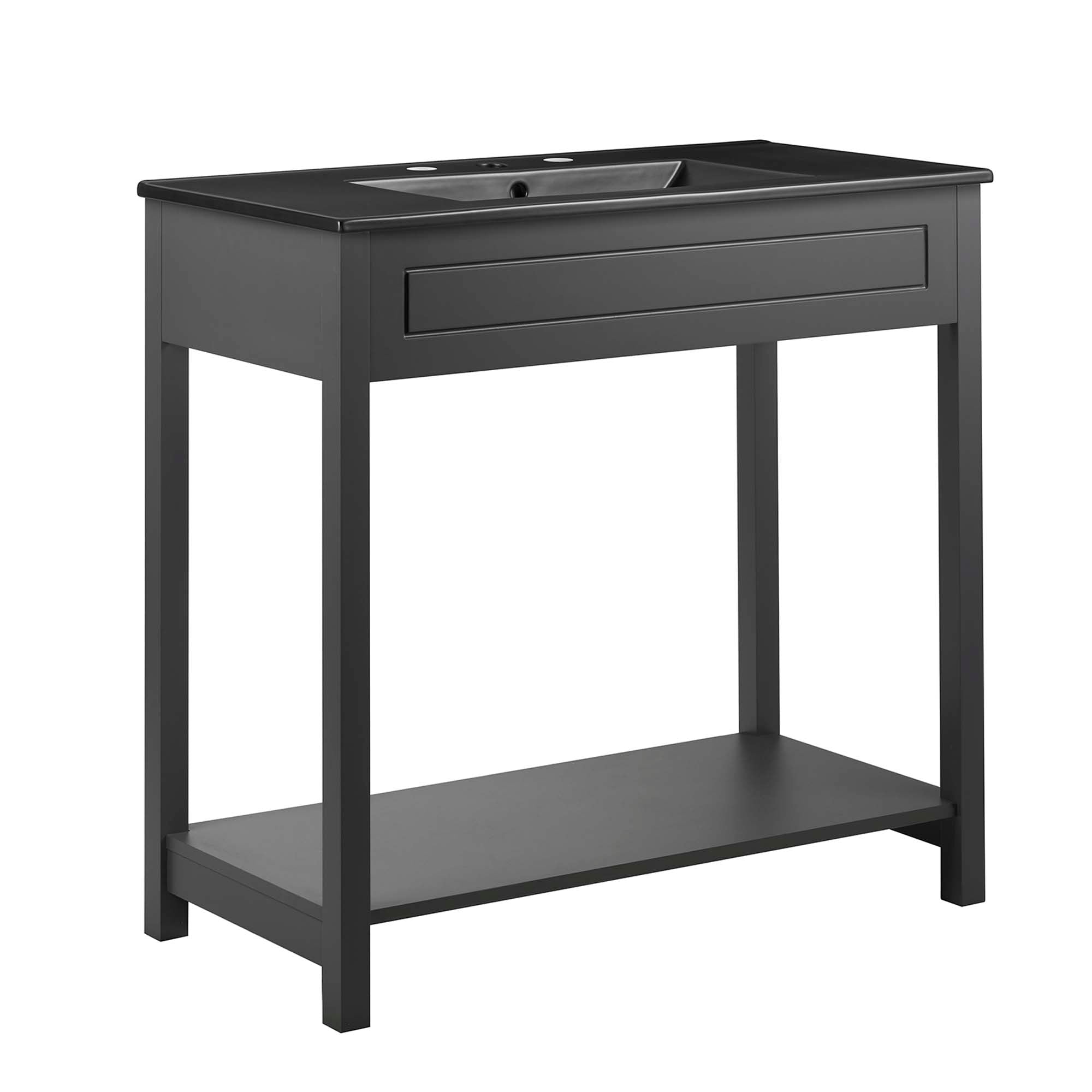 Altura Bathroom Vanity Basin Included - EEI-5799-GRY-BLK