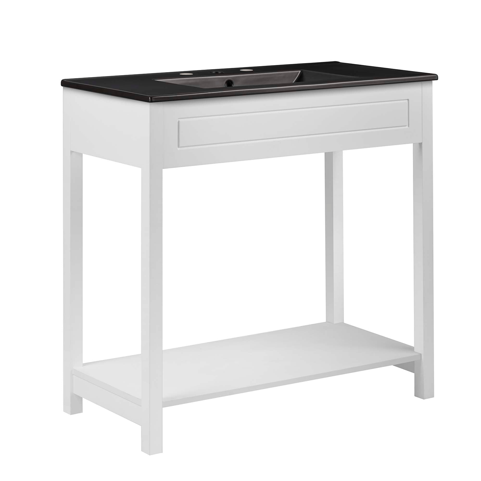 Altura Bathroom Vanity Basin Included - EEI-5799-WHI-BLK