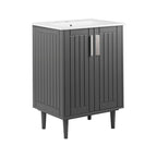 Augusta 24" Bathroom Vanity - EEI-5800-GRY-WHI