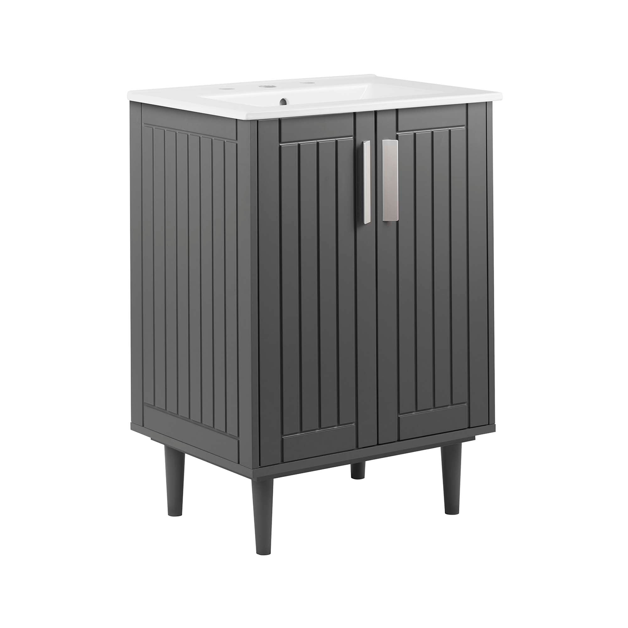Augusta 24" Bathroom Vanity - EEI-5800-GRY-WHI