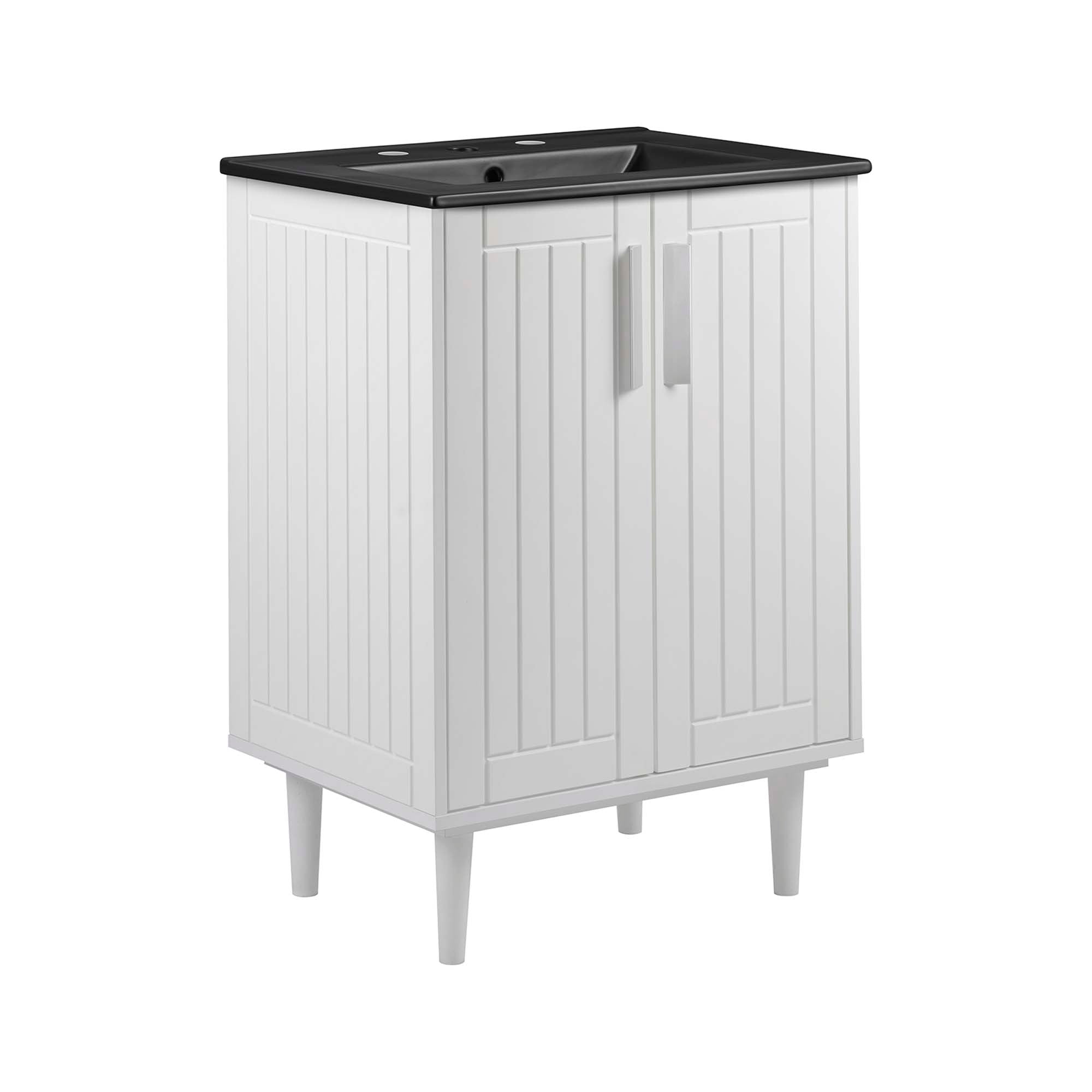 Augusta 24" Bathroom Vanity - EEI-5800-WHI-BLK
