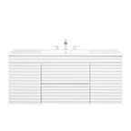 Render 48" Wall-Mount Bathroom Vanity Basin Included