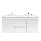 Render 48" Wall-Mount Bathroom Vanity Basin Included