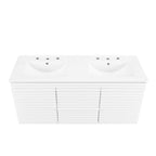 Render 48" Wall-Mount Bathroom Vanity Basin Included