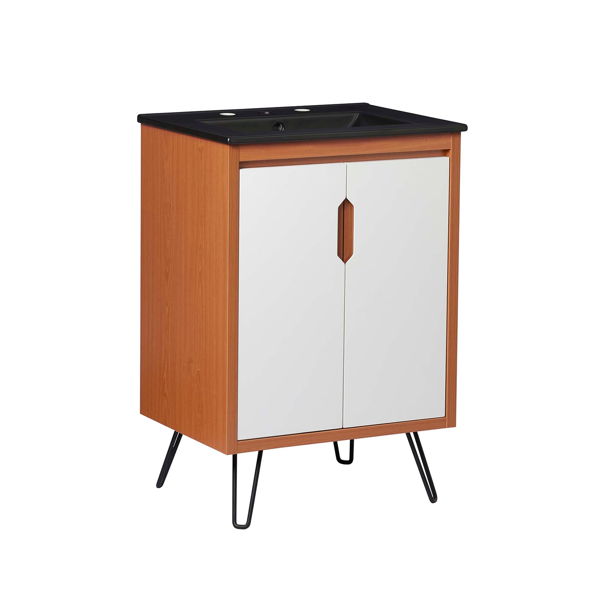 Energize Bathroom Vanity Basin Included - EEI-5804-CHE-WHI-BLK