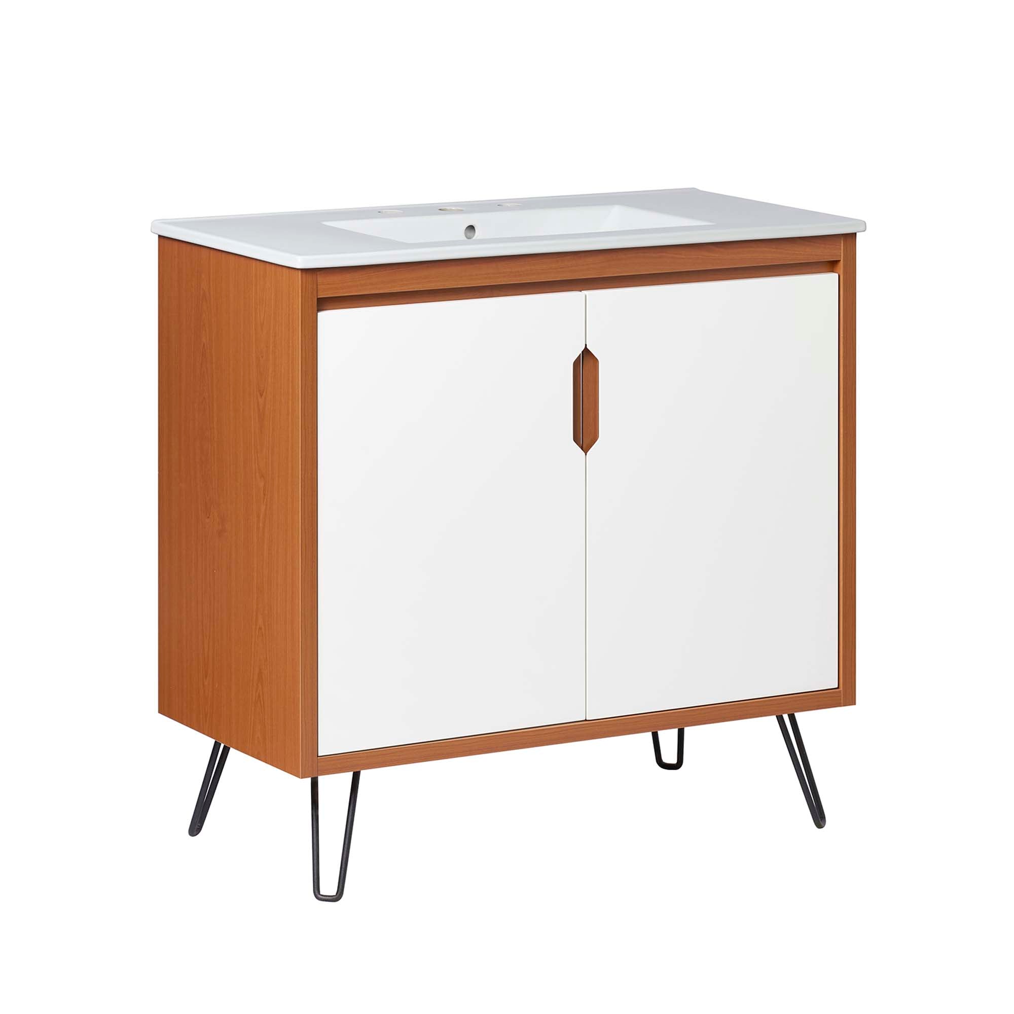 Energize Bathroom Vanity Basin Included - EEI-5805-CHE-WHI-WHI