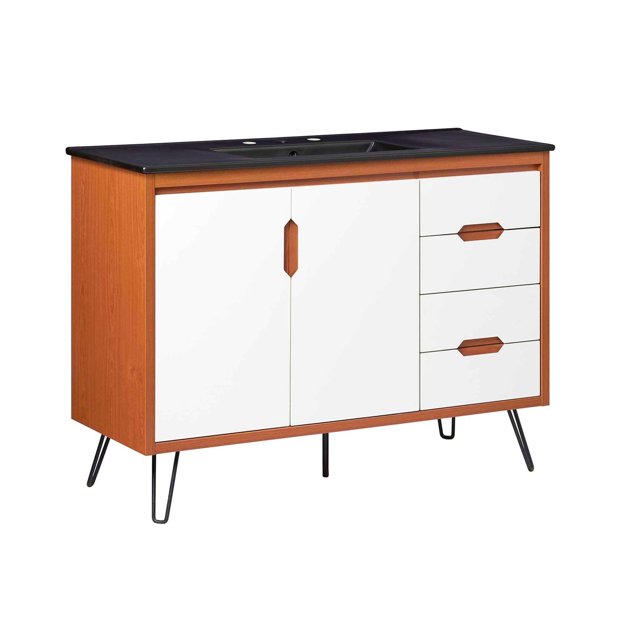 Energize Bathroom Vanity Basin Included - EEI-5808-CHE-WHI-BLK