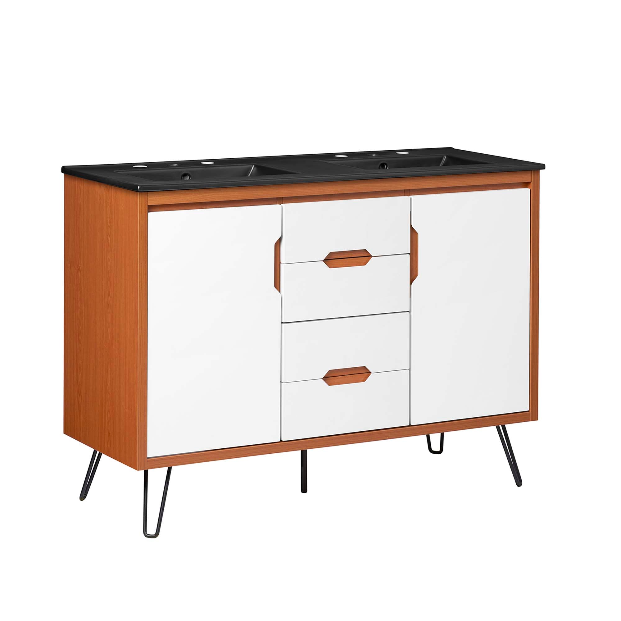 Energize Bathroom Vanity Basin Included - EEI-5809-CHE-WHI-BLK