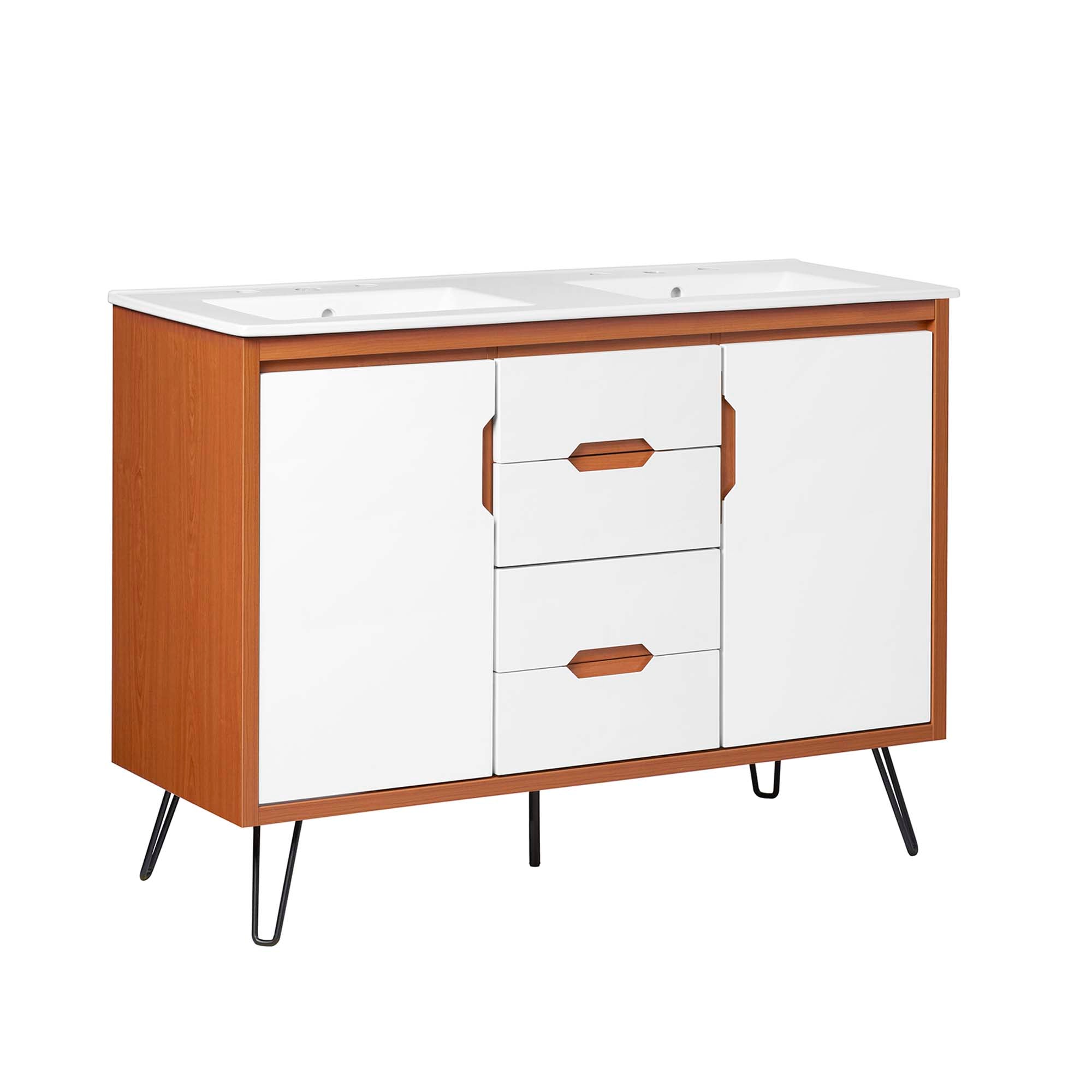 Energize Bathroom Vanity Basin Included - EEI-5809-CHE-WHI-WHI