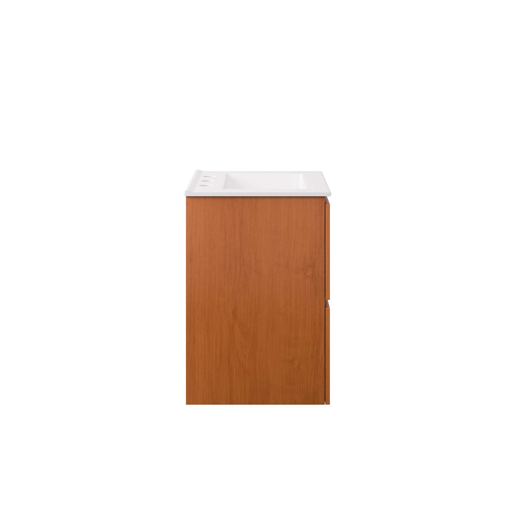 Scenic Wall-Mount Bathroom Vanity Basin Included