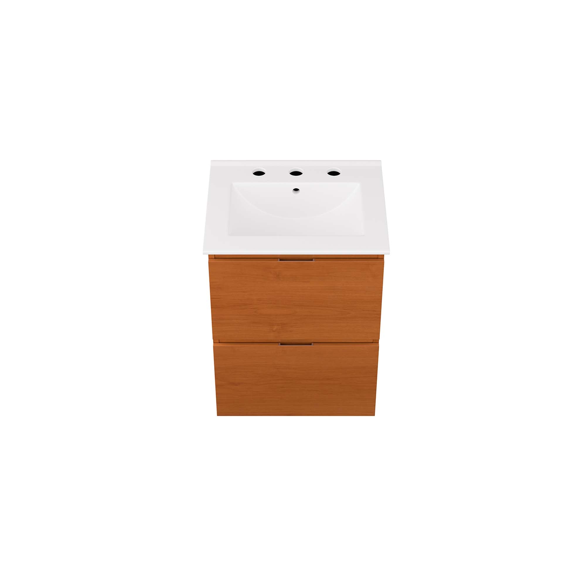 Scenic Wall-Mount Bathroom Vanity Basin Included