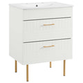 Daybreak Bathroom Vanity Basin Included - EEI-5817-WHI-WHI