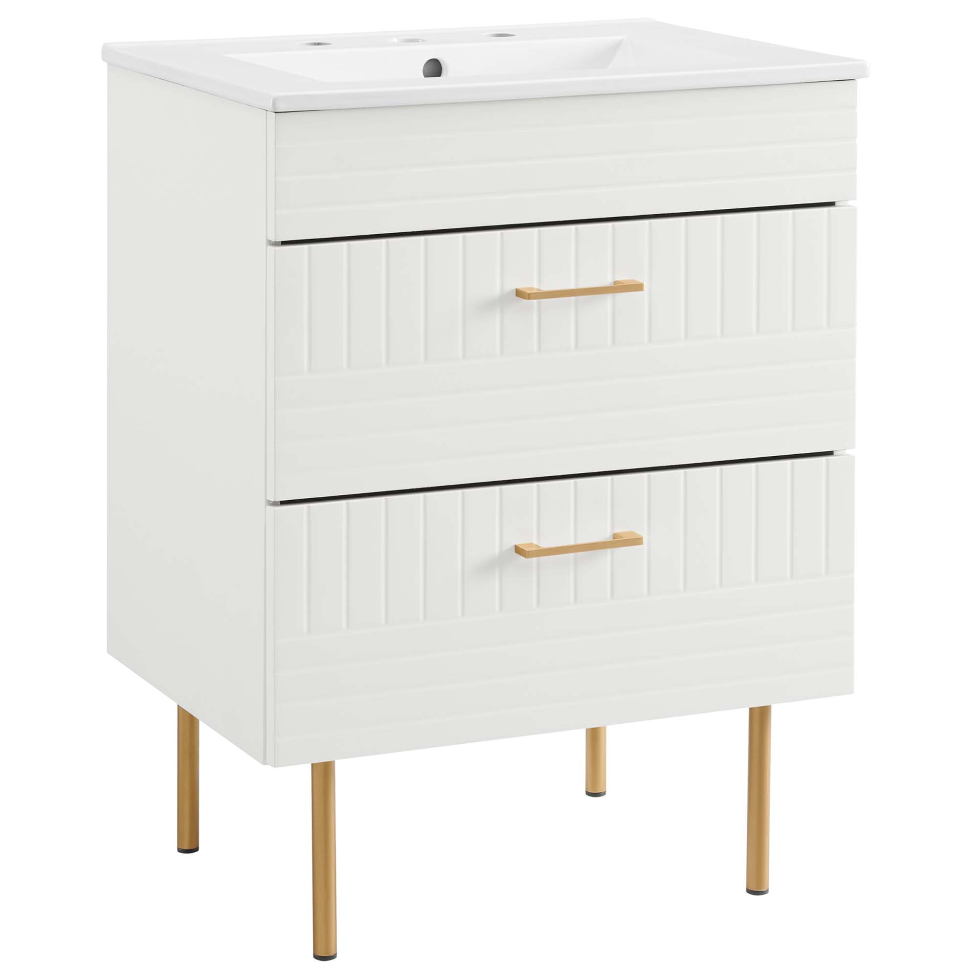 Daybreak Bathroom Vanity Basin Included - EEI-5817-WHI-WHI