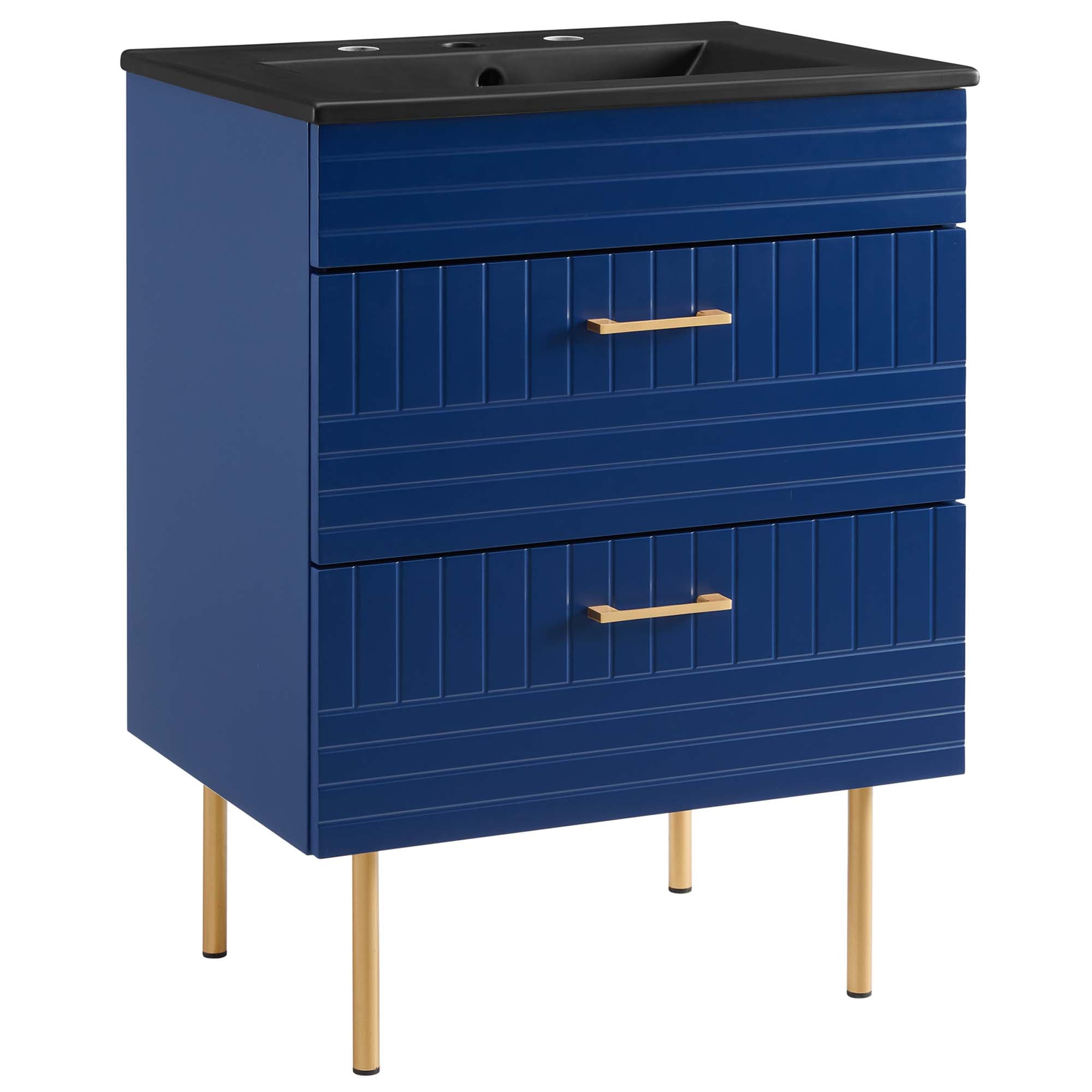 Daybreak Bathroom Vanity Basin Included - EEI-5819-BLU-BLK