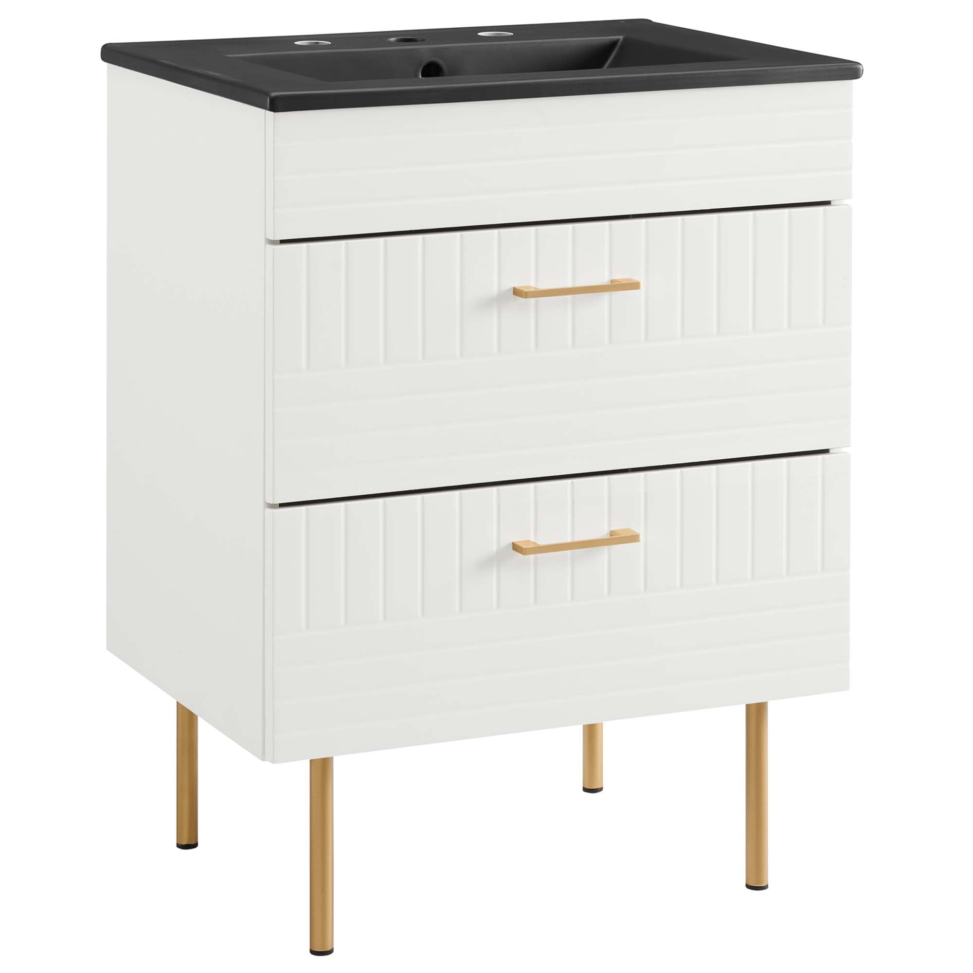 Daybreak Bathroom Vanity Basin Included - EEI-5819-WHI-BLK