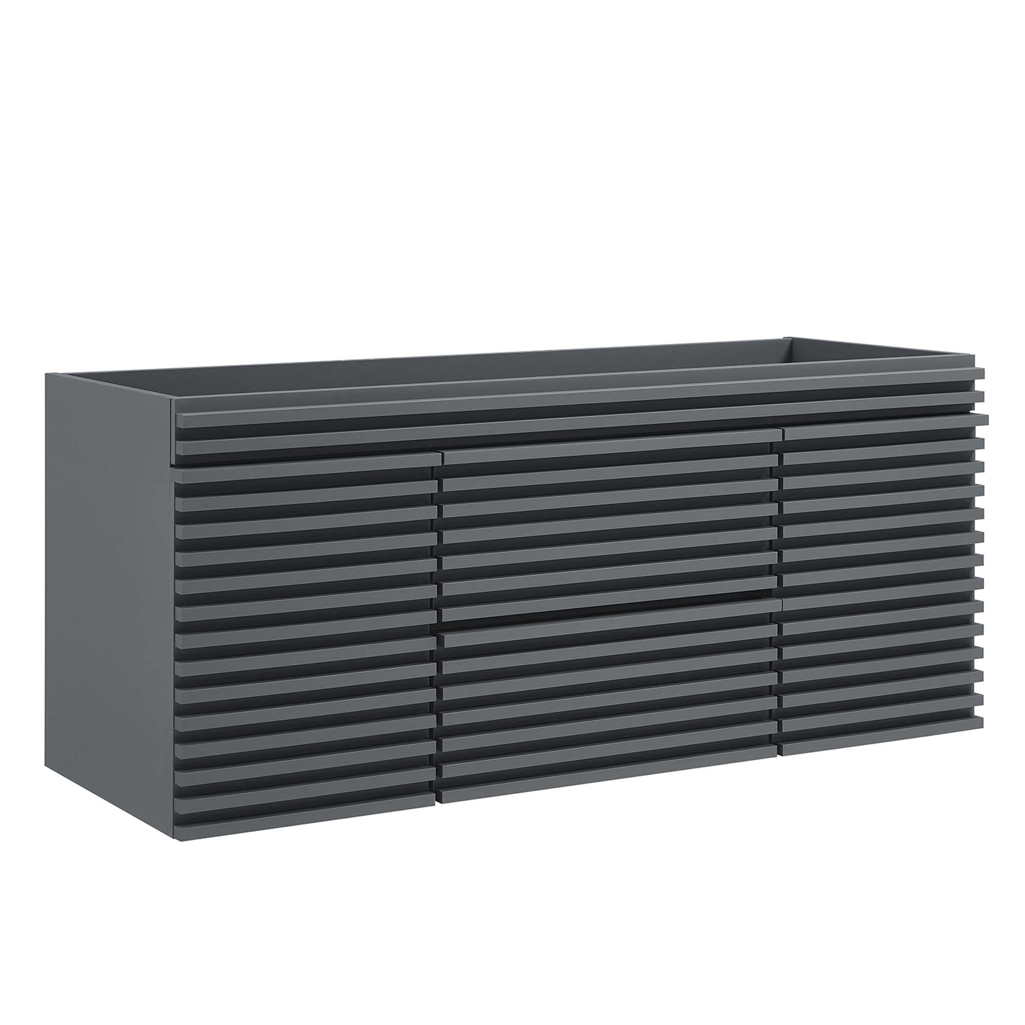 Render 48" Wall-Mount Bathroom Cabinet Basin Not Included - EEI-5866-GRY
