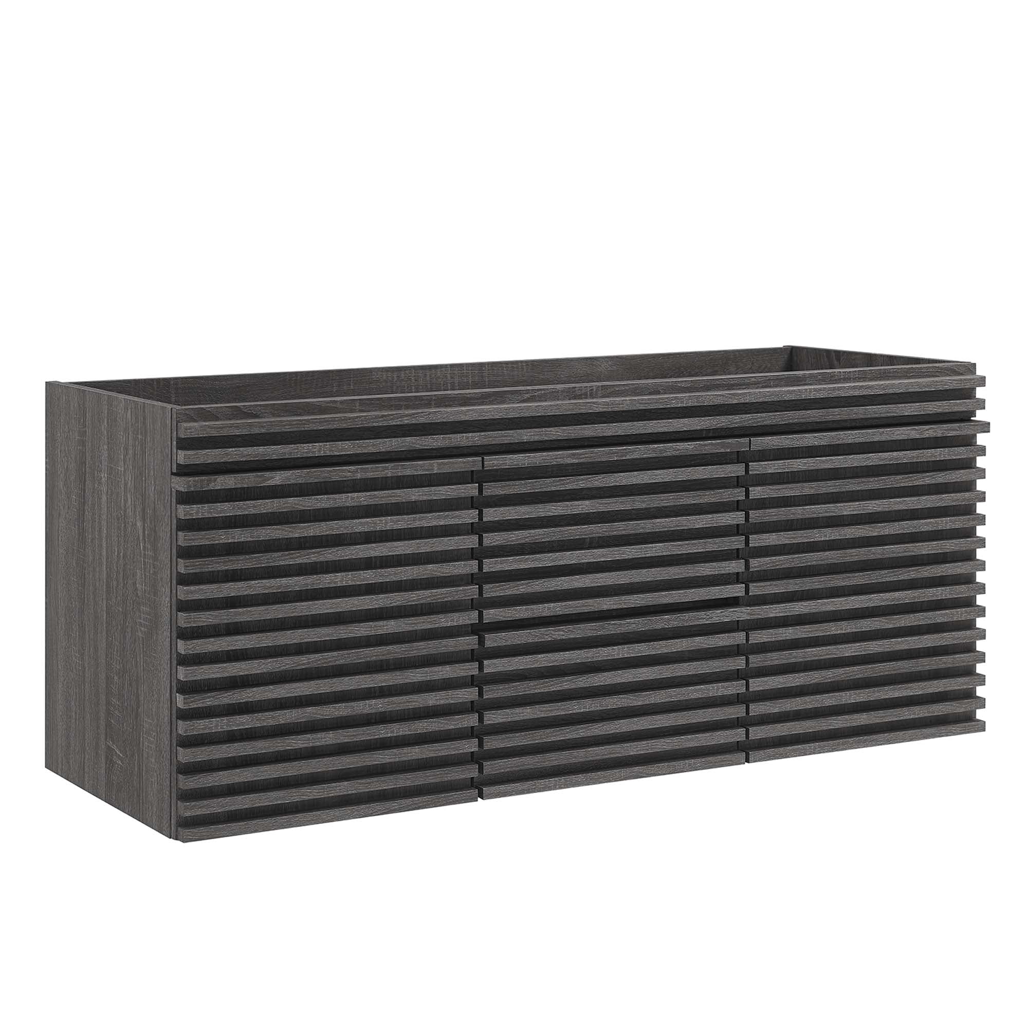 Render 48" Wall-Mount Bathroom Cabinet Basin Not Included - EEI-5867-CHA