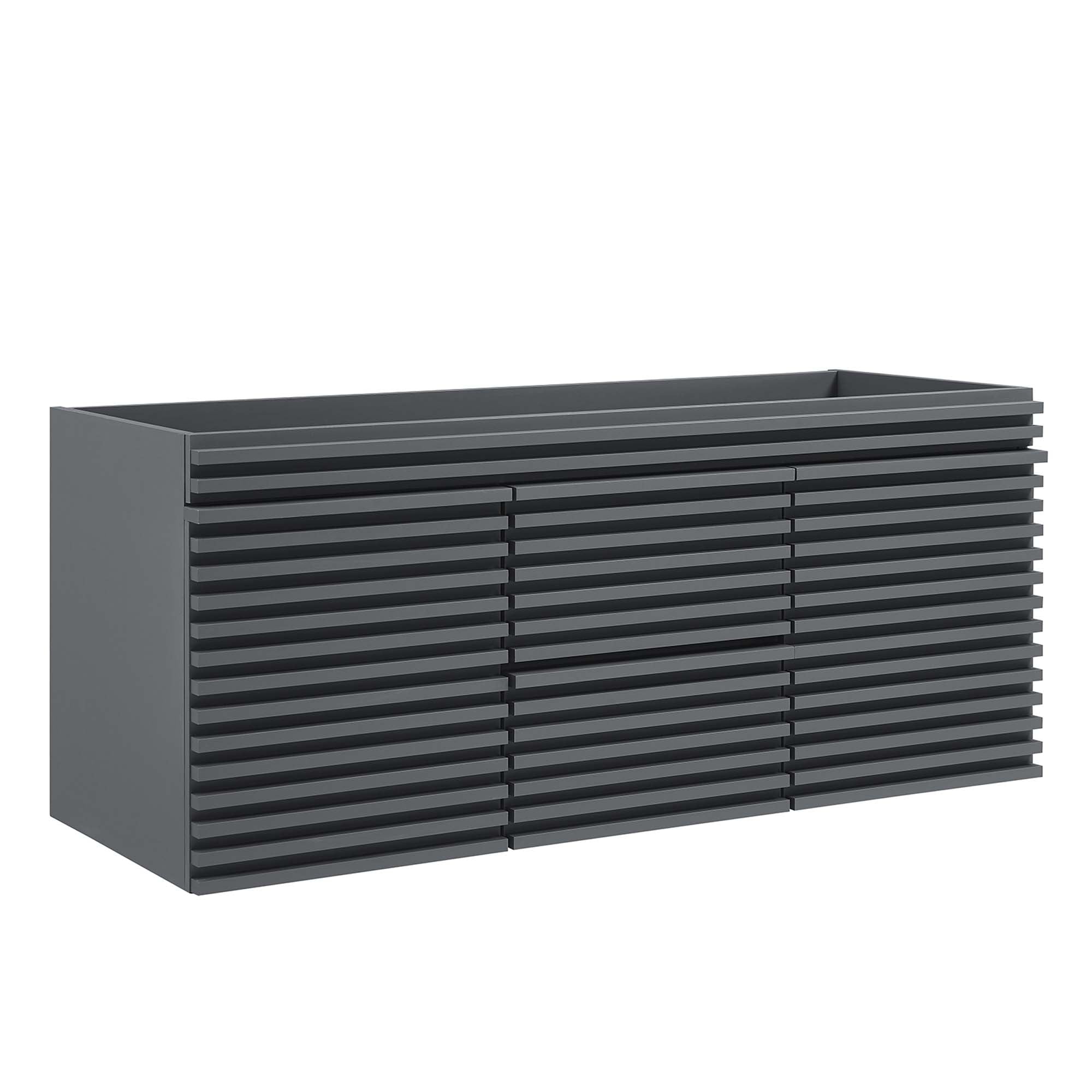 Render 48" Wall-Mount Bathroom Cabinet Basin Not Included - EEI-5867-GRY