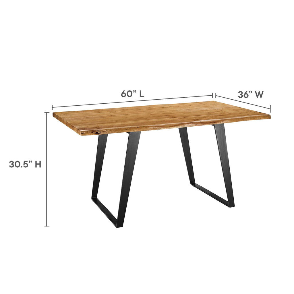Viggo 96" Live Edge Acacia Wood Dining Table