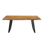 Viggo 74" Live Edge Acacia Wood Dining Table
