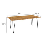 Ardor 96" Live Edge Acacia Wood Dining Table