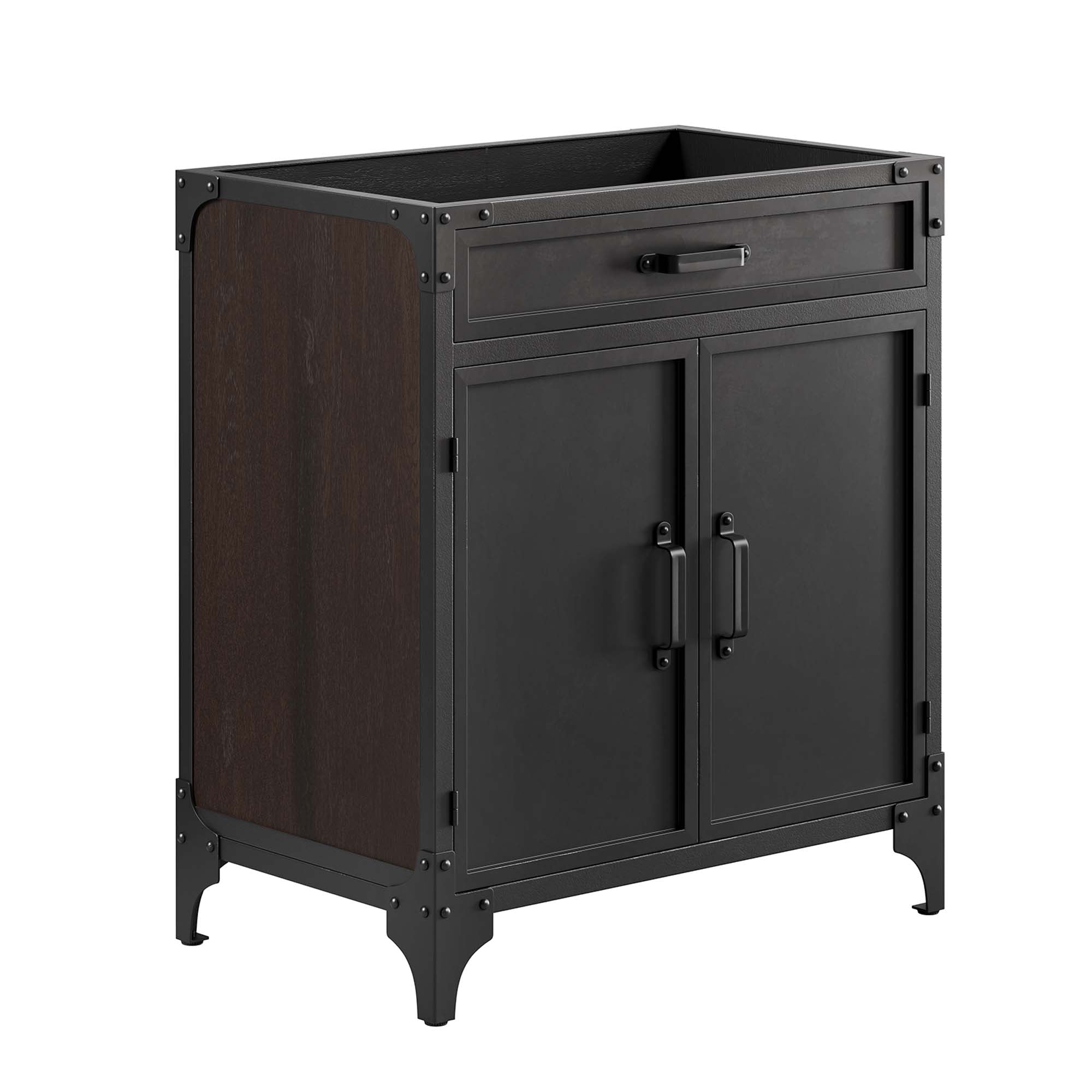 Steamforge Bathroom Cabinet Basin Not Included - EEI-6128-BLK-WAL