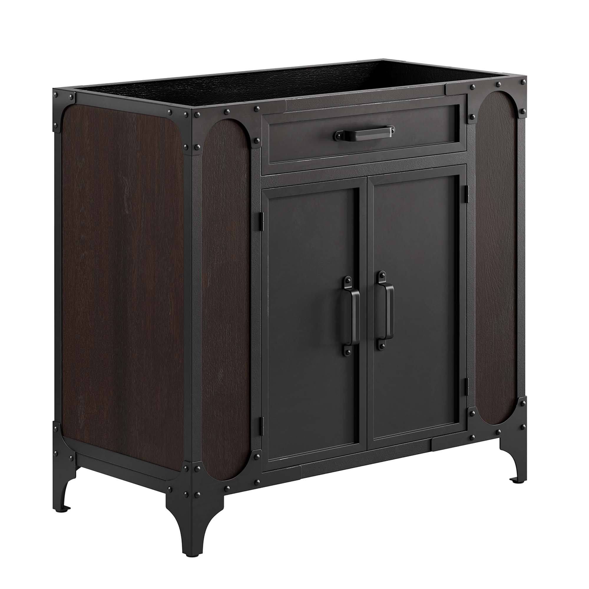 Steamforge Bathroom Cabinet Basin Not Included - EEI-6129-BLK-WAL