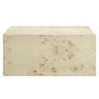 Cosmos 36" Square Burl Wood Coffee Table