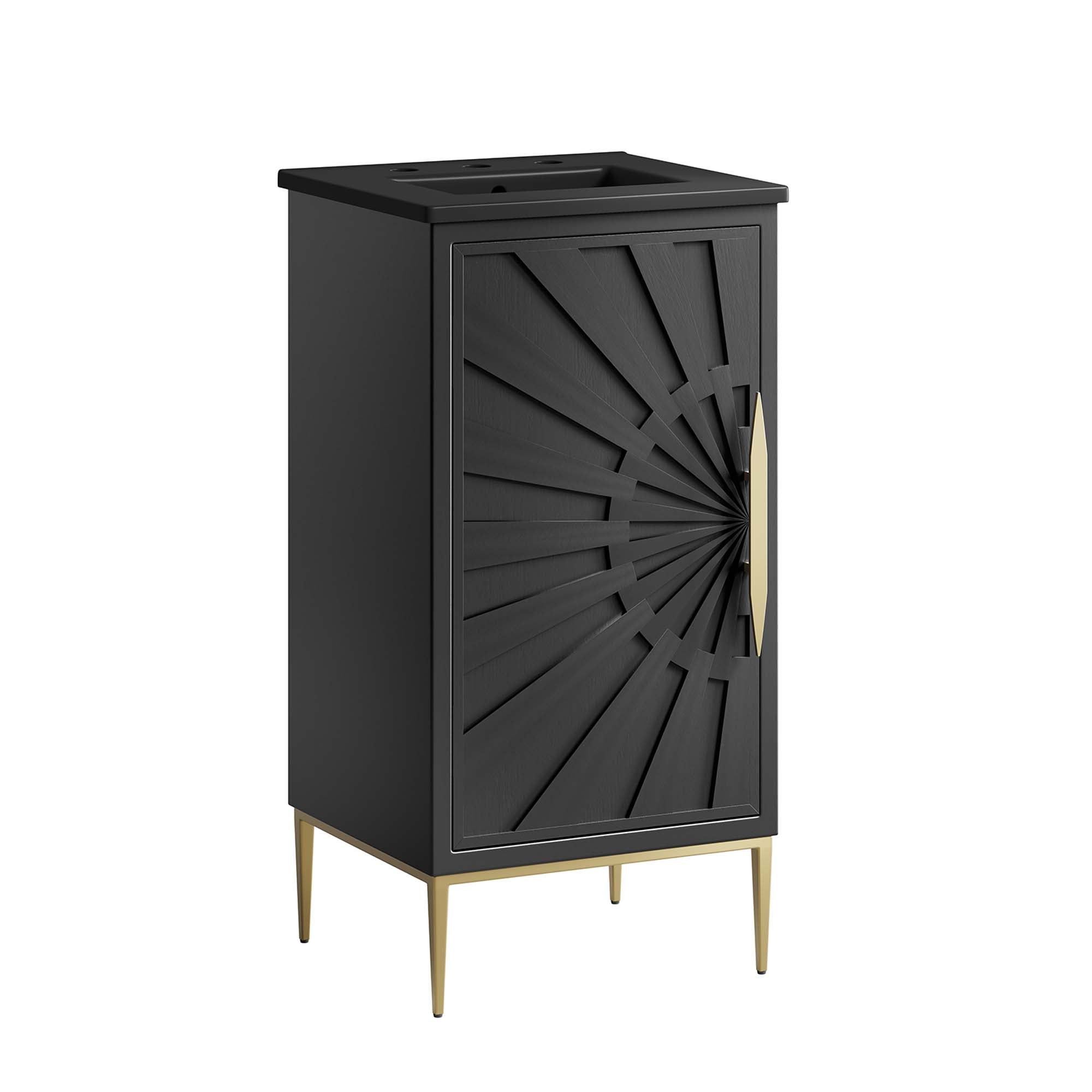 Awaken Bathroom Vanity Basin Included - EEI-6287-BLK-BLK