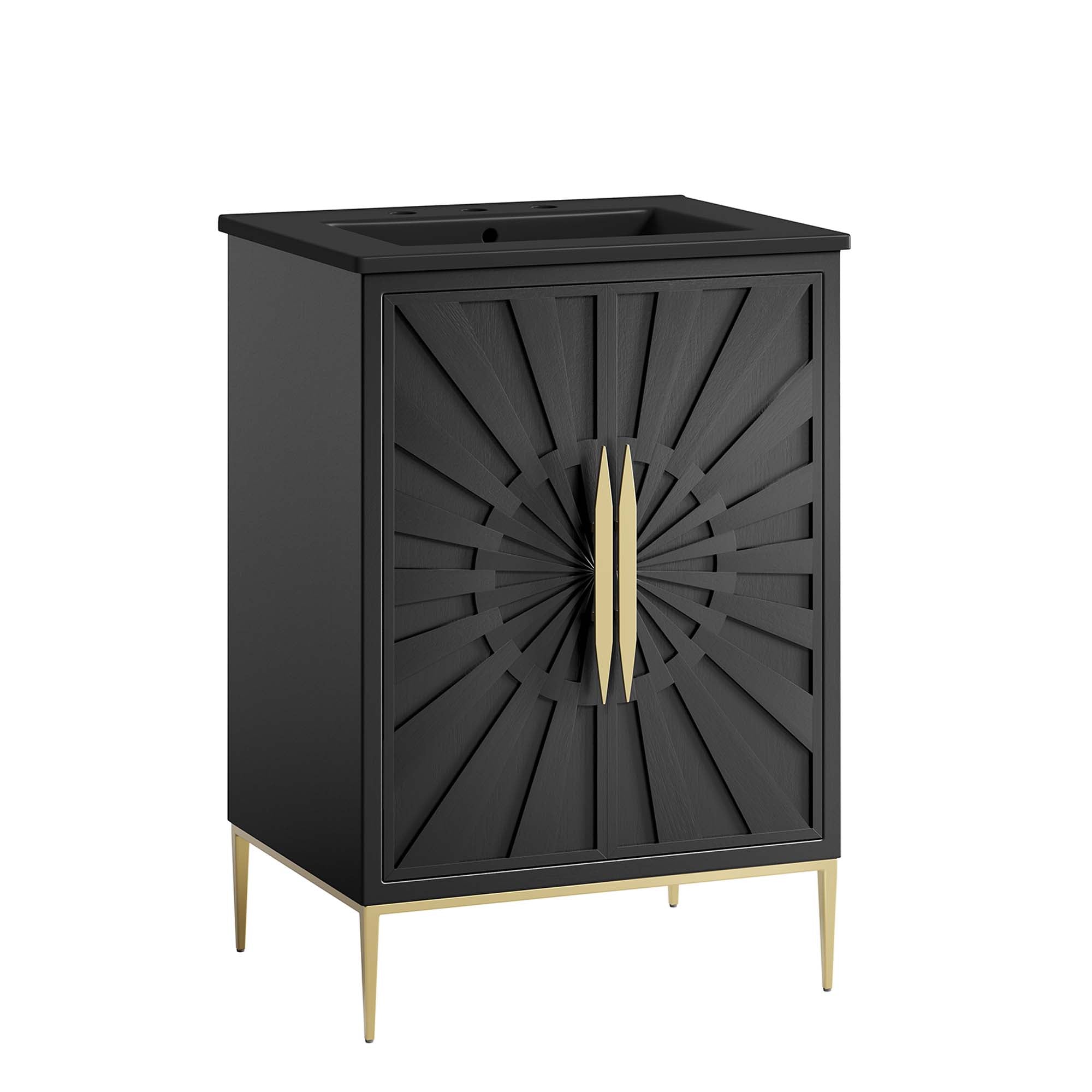 Awaken Bathroom Vanity Basin Included - EEI-6291-BLK-BLK
