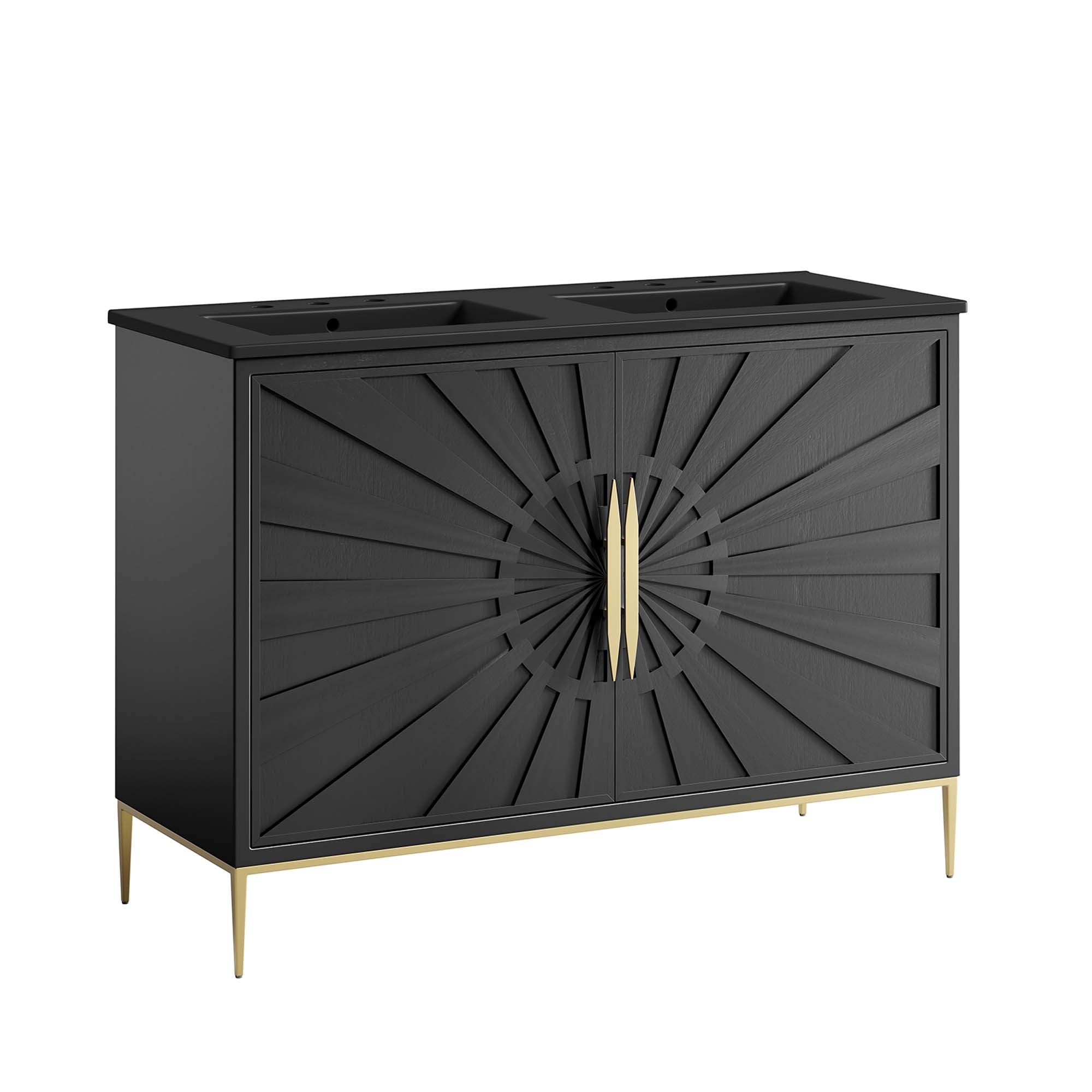 Awaken Bathroom Vanity Basin Included - EEI-6307-BLK-BLK