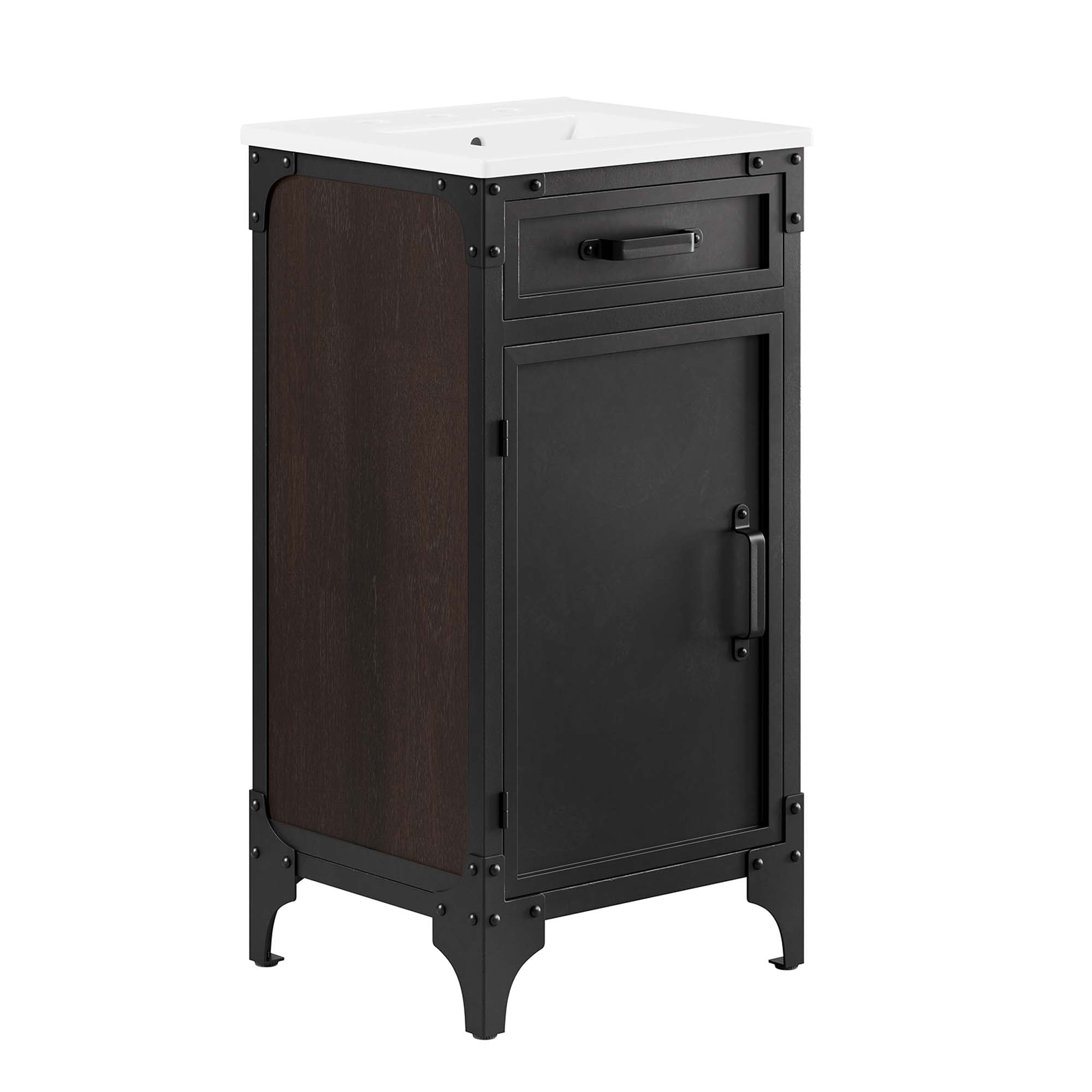 Steamforge Bathroom Vanity Basin Included - EEI-6411-WHI-BLK
