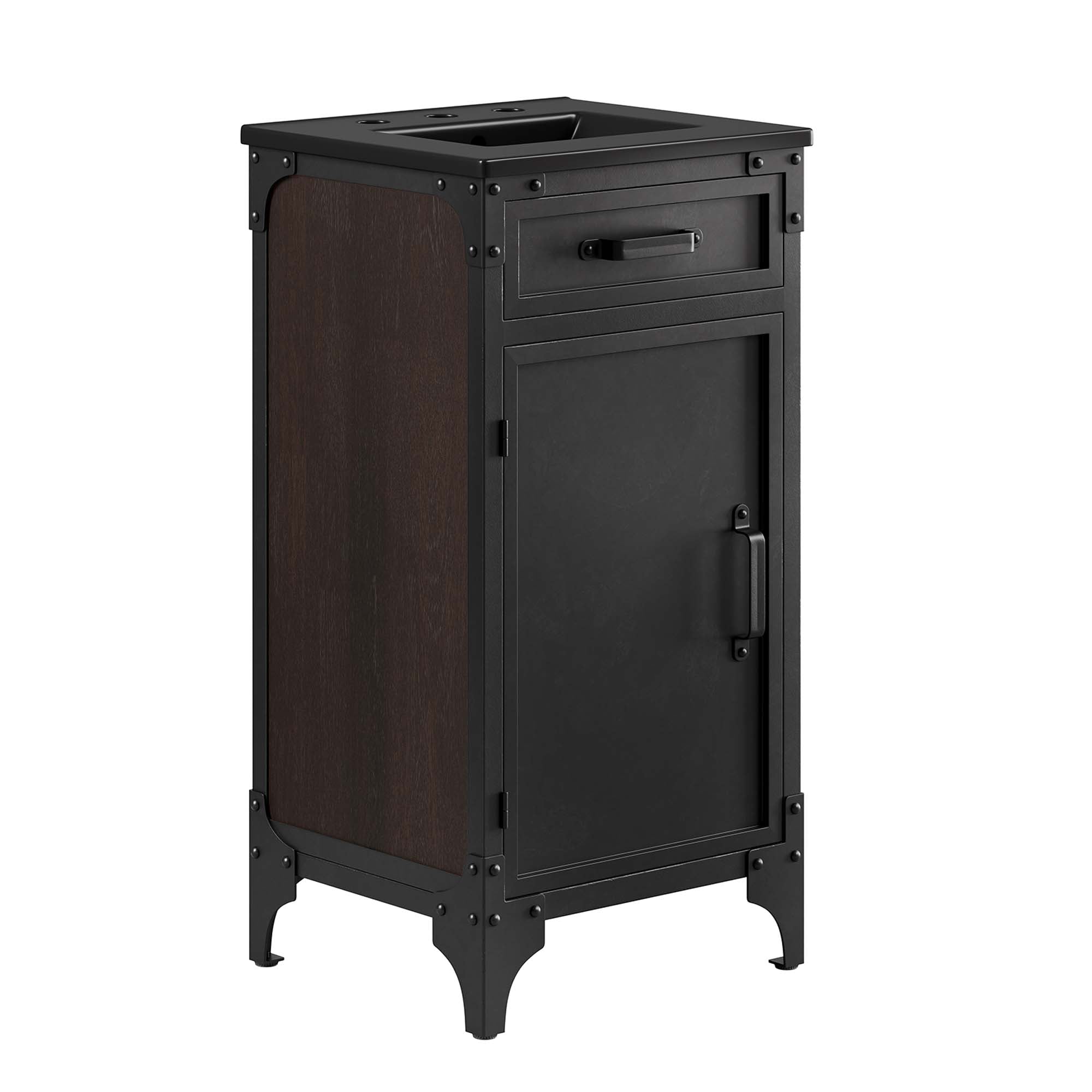 Steamforge Bathroom Vanity Basin Included - EEI-6412-BLK-BLK