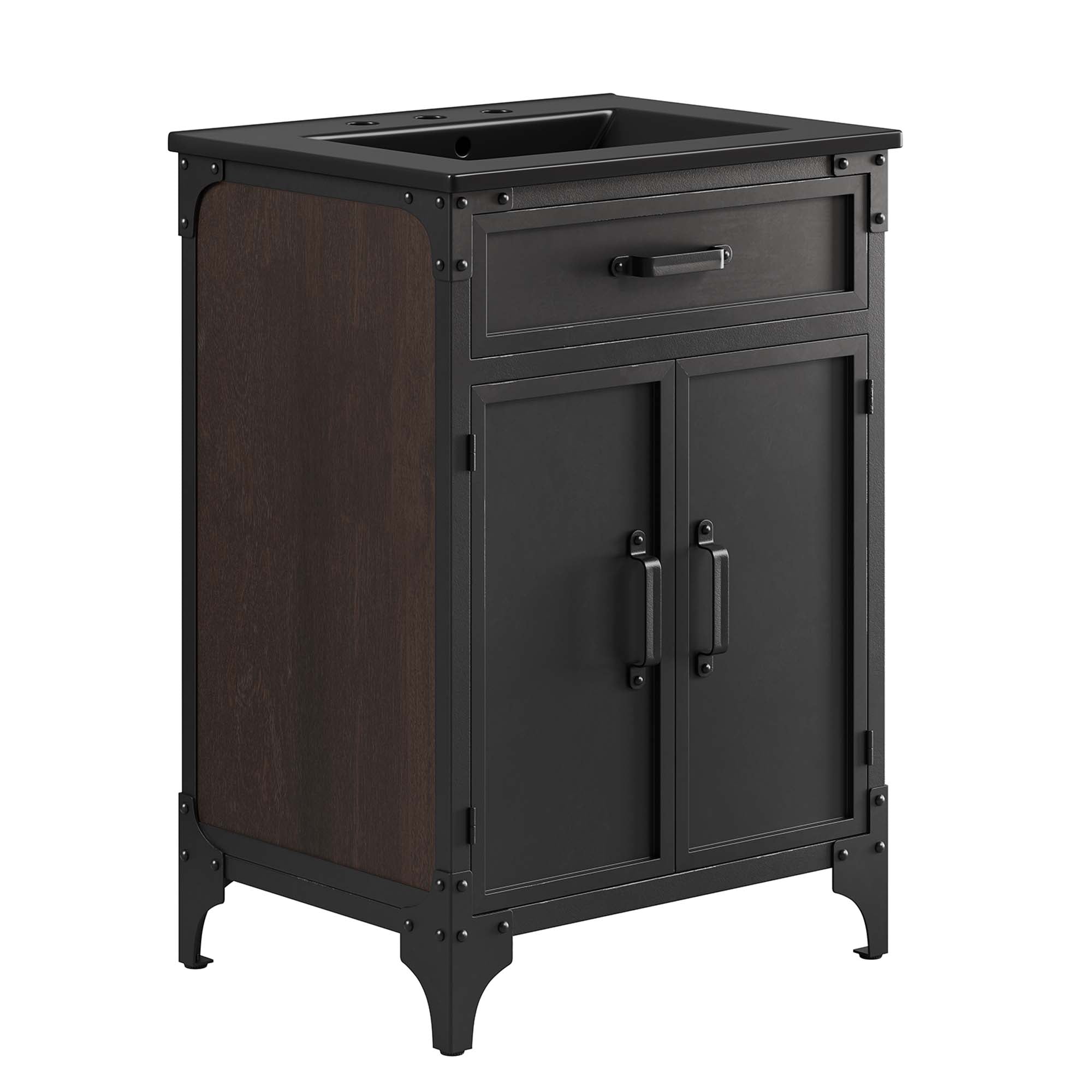 Steamforge Bathroom Vanity Basin Included - EEI-6414-BLK-BLK