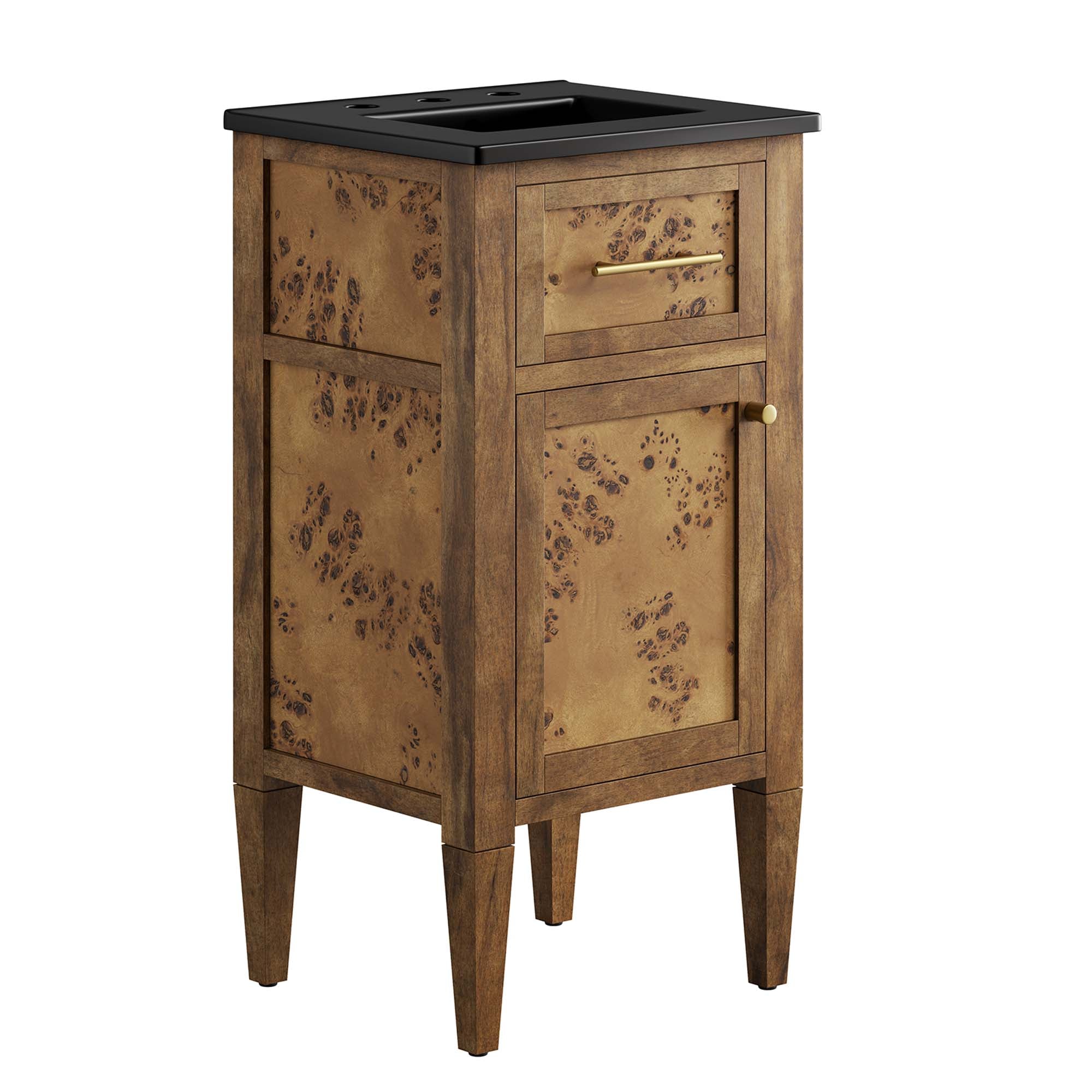 Elysian Bathroom Vanity Basin Included - EEI-6438-BLK-BRN