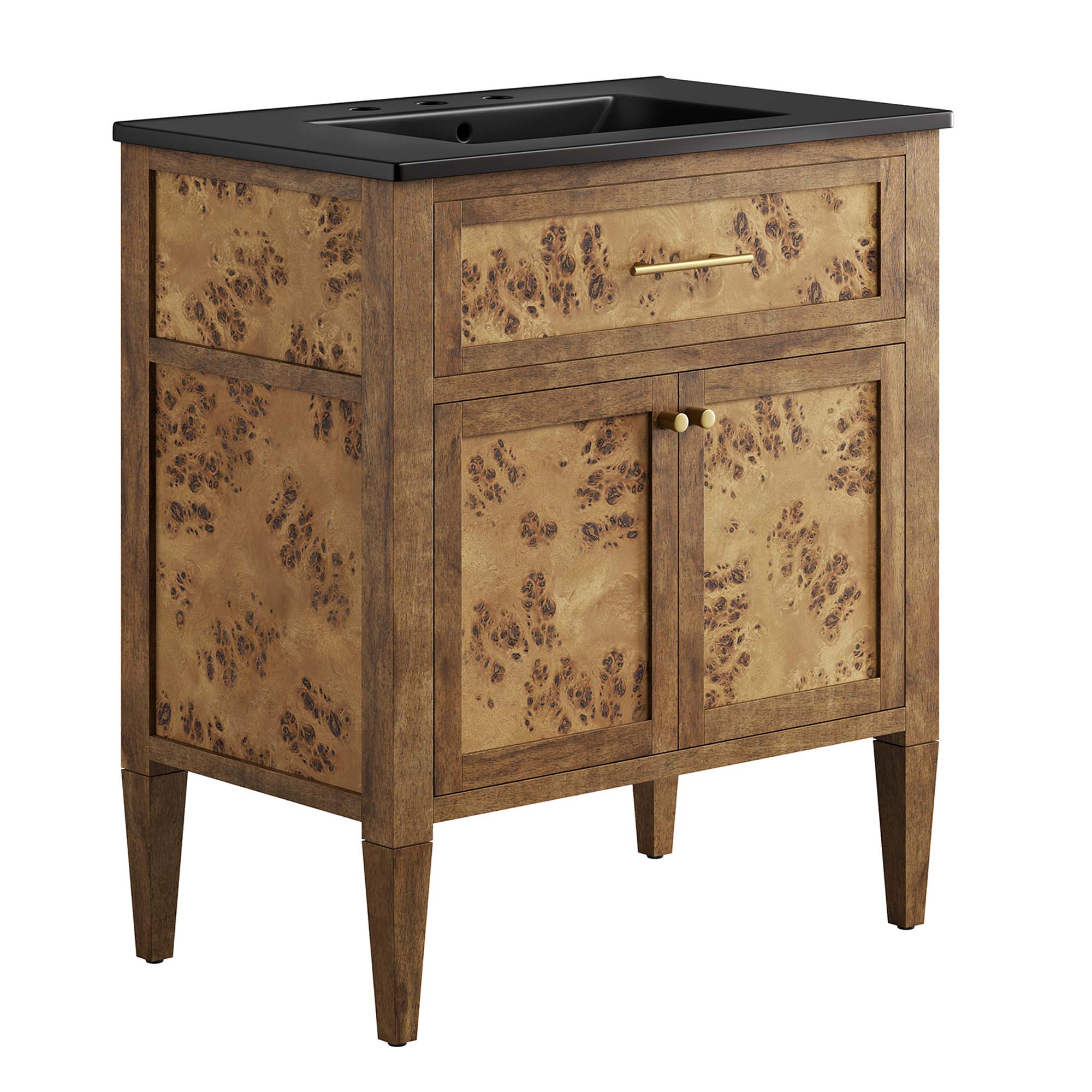 Elysian Bathroom Vanity Basin Included - EEI-6446-BLK-BRN
