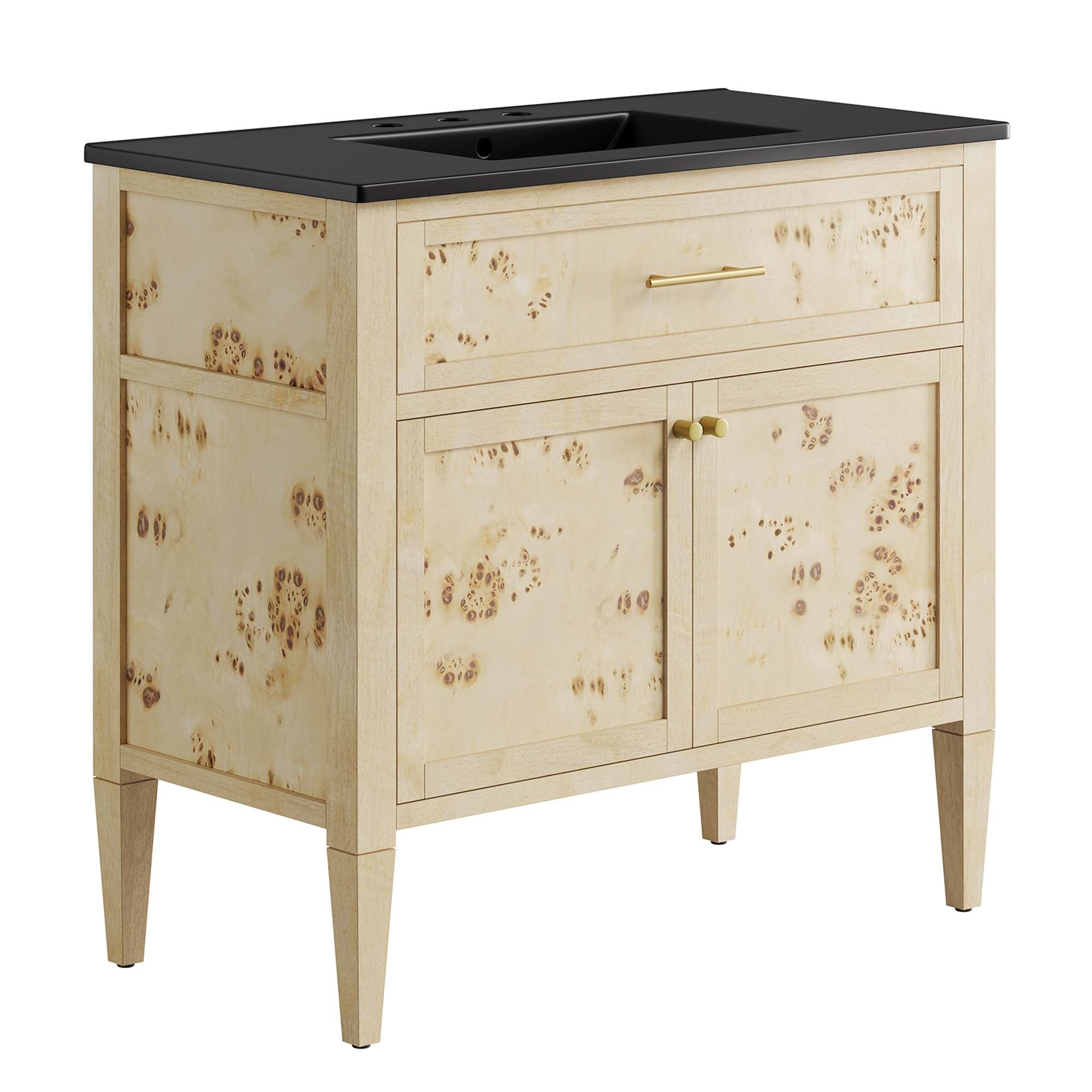 Elysian Bathroom Vanity Basin Included - EEI-6449-BLK-BUR