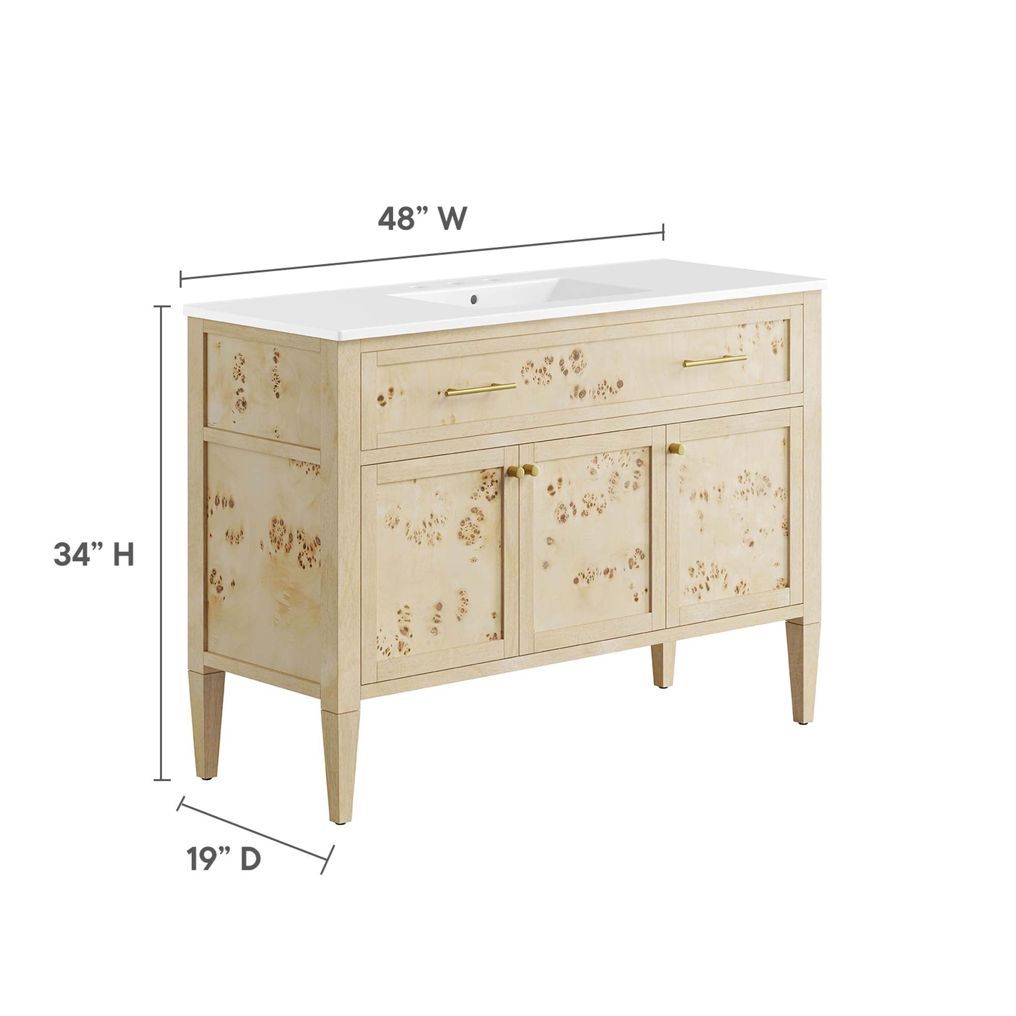 Elysian Bathroom Cabinet Basin Not Included