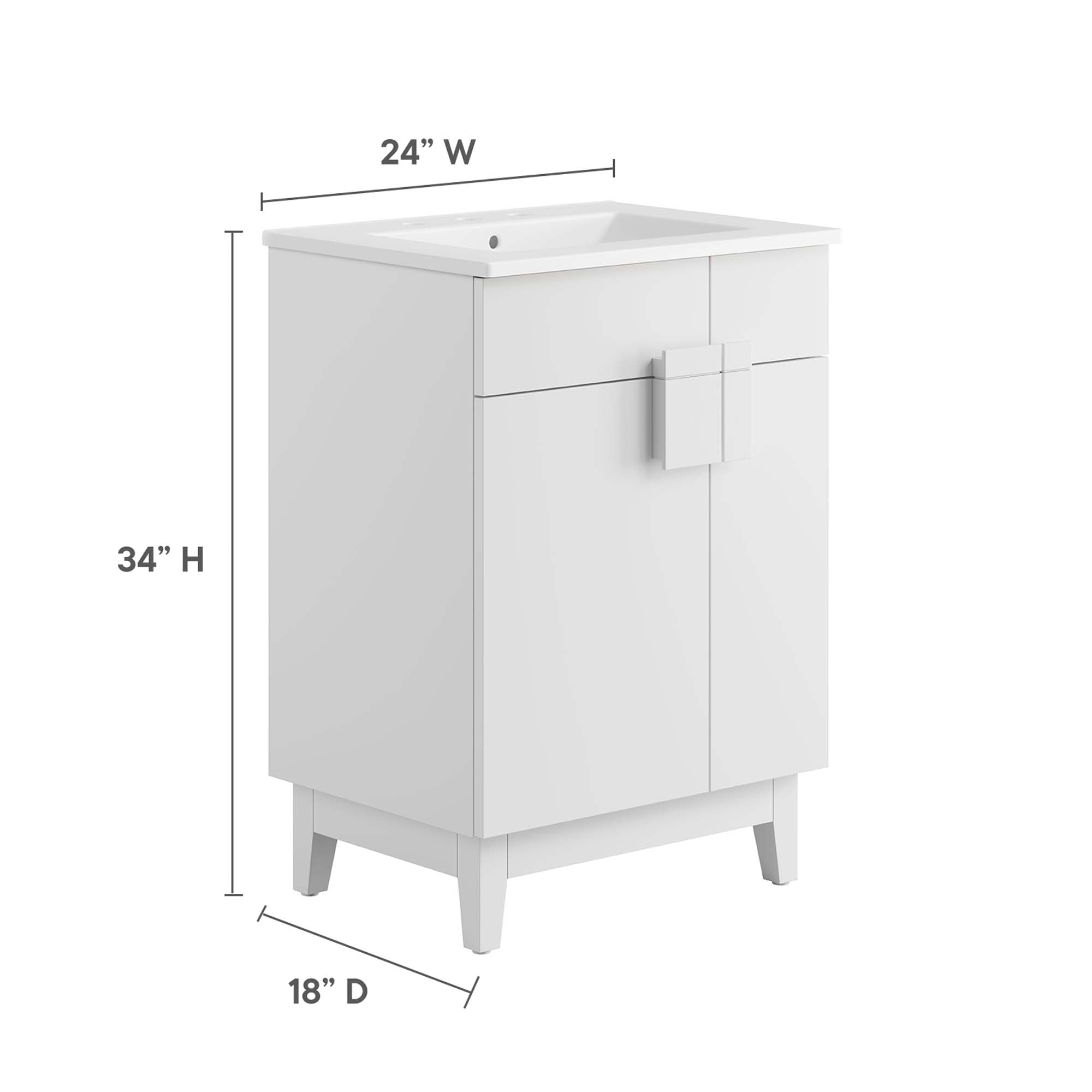 Miles Bathroom Vanity Basin Included