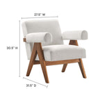 Lyra Boucle Fabric Armchair