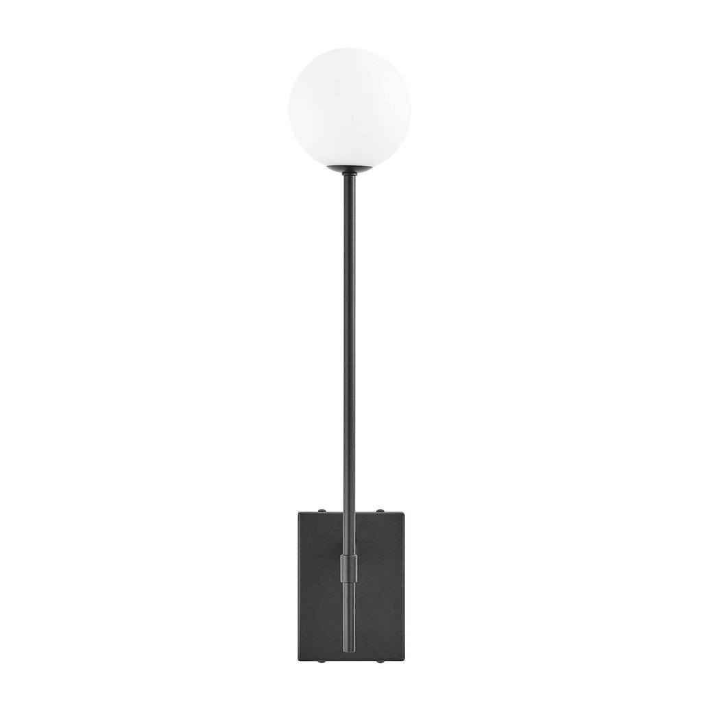 Riva White Globe Wall Sconce