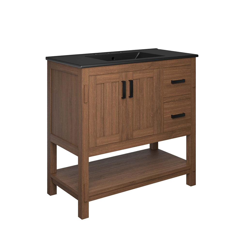 Ashlyn Bathroom Vanity Basin Included - EEI-6535-WAL-BLK