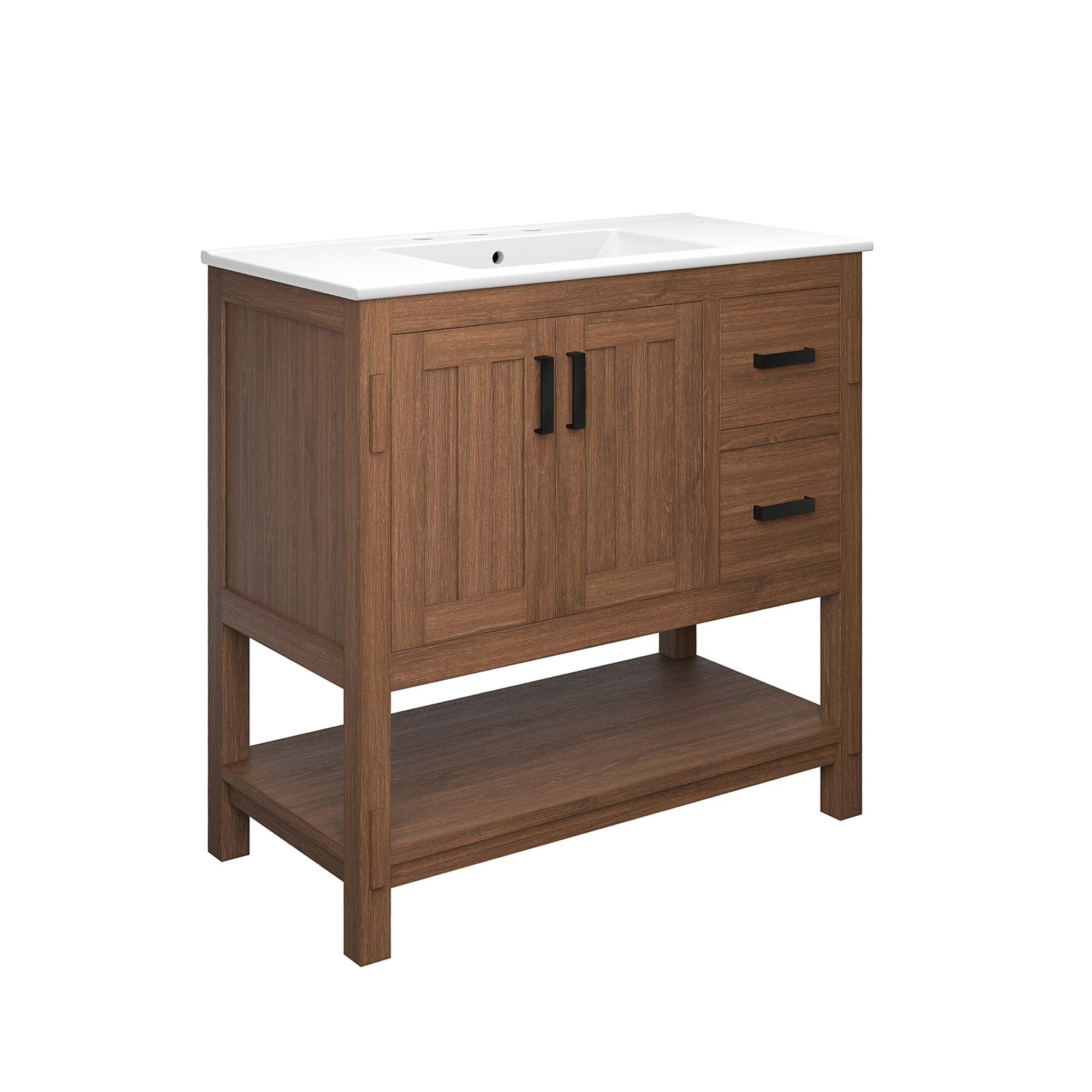 Ashlyn Bathroom Vanity Basin Included - EEI-6535-WAL-WHI