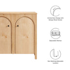 Appia 2-Door Arched Door Storage Cabinet