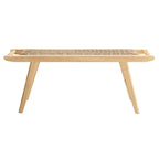 Saoirse 47" Woven Rope Wood Bench