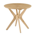 Crossroads 24” Round Wood Side Table