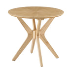 Crossroads 24” Round Wood Side Table