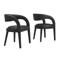 Pinnacle Vegan Leather Dining Chair Set of 2